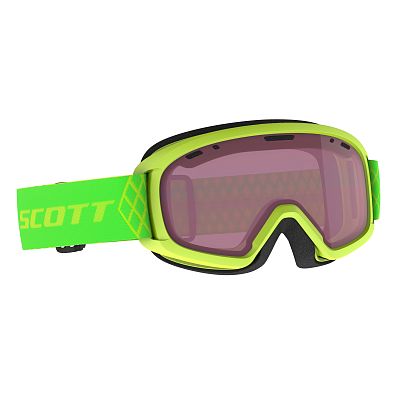 Превью Детские горнолыжная маска Маска горнолыжная SCOTT Junior Witty High Viz Green (271827-6633004)